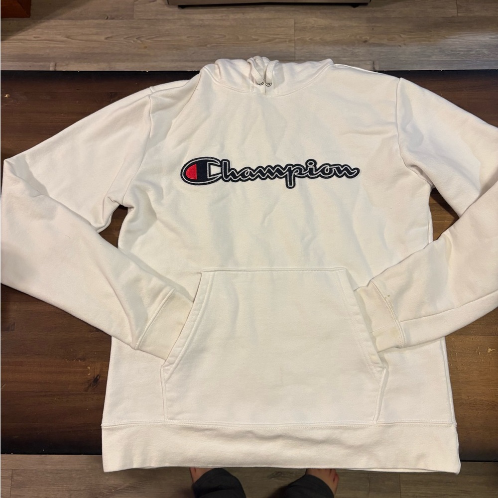 White Champion hoodie